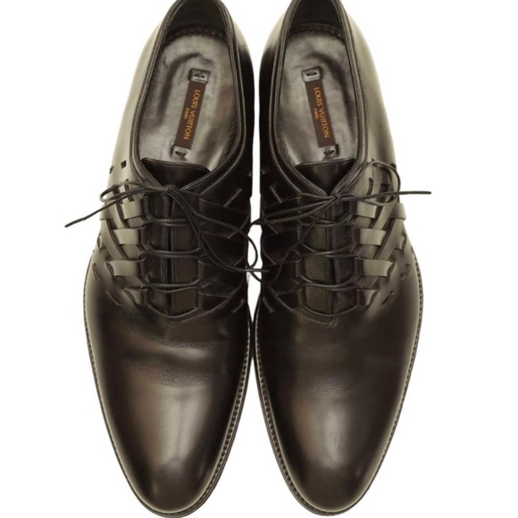 LOUIS VUITTON Side Woven Business Derby’s Men’s SZ 8 (US 9) - Picture 2 of 12
